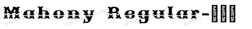 Mahony Regular字体转换